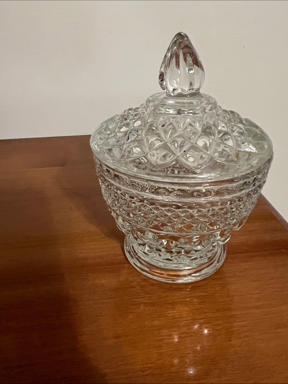 Vintage Anchor Hocking Sugar Bowl. Wexford pattern.